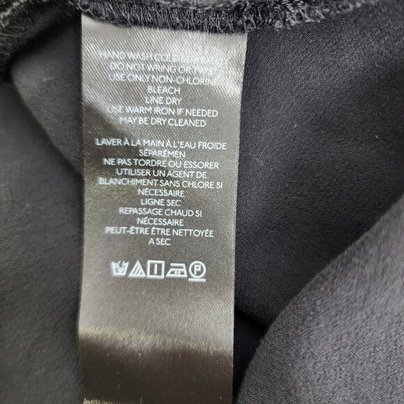 Anthropologie Black Silky Viscose Slip Dress Adjustable Straps‎ Satin Finish XXS - Picture 7 of 10